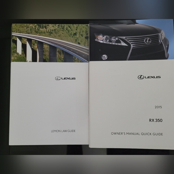 Like New! Lexus Owners Manual 2015 Lexus RX 350 - Picture 6 of 8